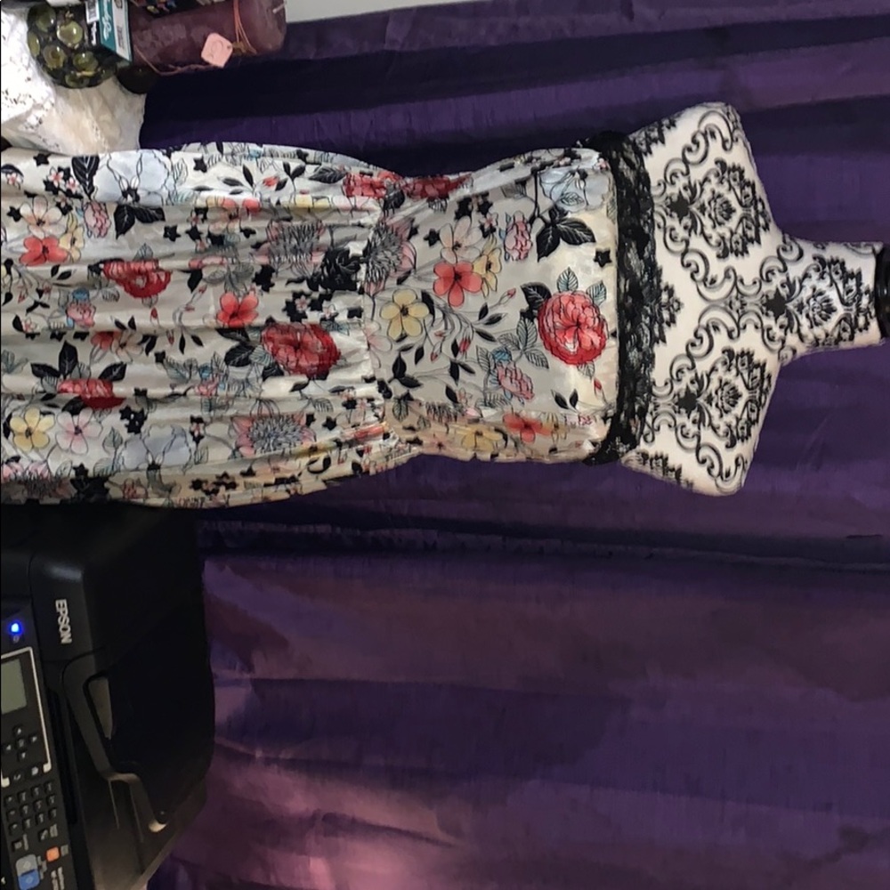 Silk dress strapless dress!!